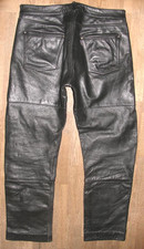 schwere - POLO - Herren- LEDERJEANS / Biker- Lederhose schwarz ca. W37 / L32-33
