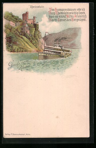 Lithographie rheinstein mit - lithographie,