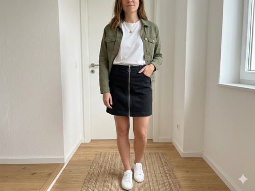 Divided minirock schwarz - h&m,