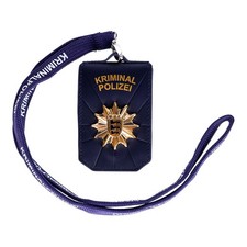 Dienstausweismappe K-Etui Leder Kriminialpolizei Baden-Württemberg goldfarben