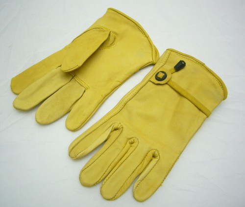 Gelbe cowboy lederhandschuhe - cowboy,