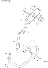 SFM / Sachs AUSPUFFROHR hinten