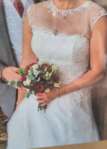 Elfenbeinfarbenes brautkleid - brautkleid, +