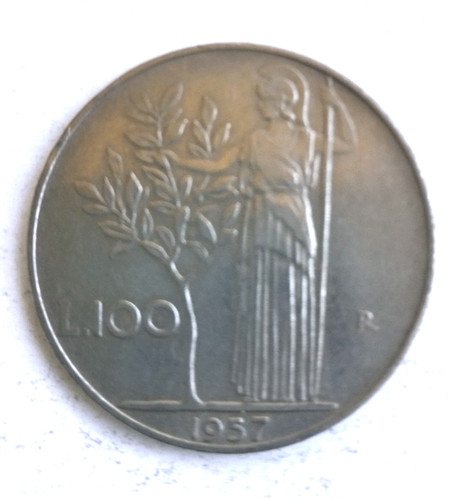 Italien 100 lire 1957 - -, sehr