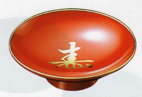 Japanische lack sake - lack, tasse