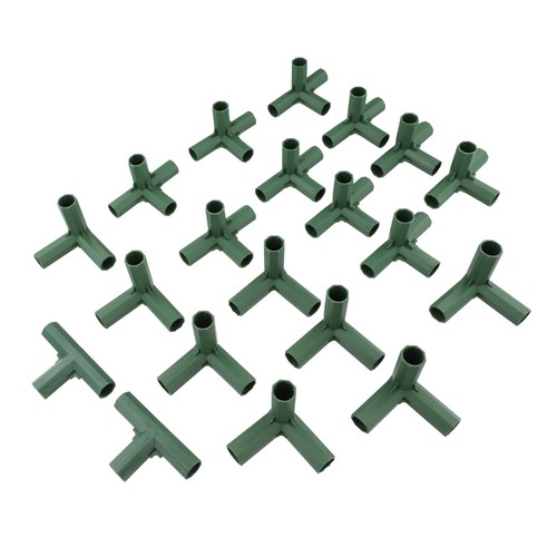 Grüne rundrohrverbinder 16 - grüne,