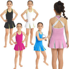 DE Mädchen Kleid Tennis Anzug Übung Set Volleyball Activewear Junior Einheitlich