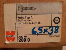 Fassadenbauschrauben mit Zapfen und Dichtscheibe 