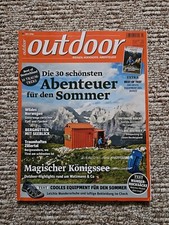 Zeitschrift Outdoor Juli 07/2018 Reisen Wandern Berge Abenteuer Magazin 