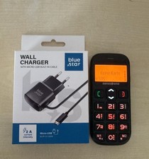 Swisstone BBM 320 Schwarz Seniorenhandy Alles Komplett Neu, Geprüft, Garantie