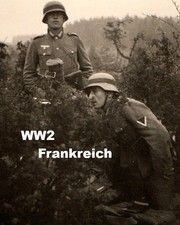 WW2 Deutsche Wehrmacht Frankreich Stellung Fernrohr orig Foto aus den 1940s