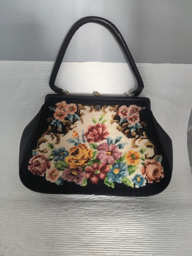 Handtasche gobelin schwarz - gobelin,