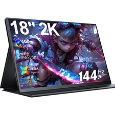 Portable Monitor 18 Zoll 2.5K 2560 x 1600P Tragbarer Monitore Mobiler mit VESA