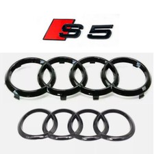 Für Audi S5 Emblem Ringe V+H