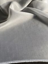 Gardinen Vorhänge Stoff Meterware creme zarte Webstruktur Höhe 3,00m transparent