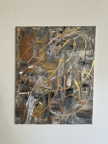 Acrylbild handgemacht abstrakt