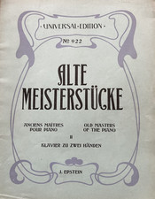 Klaviernoten Alte