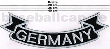 Patch Aufnäher Germany Rückenschleife unten Deutschland 28-35 oder 40cm