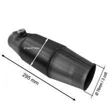 Sportkat Rennkat Katalysator, für DIESEL PKW bis 4.0l 200 Zellen Einlass 76mm 3"