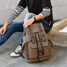 Herren Vintage Canvas Rucksack
