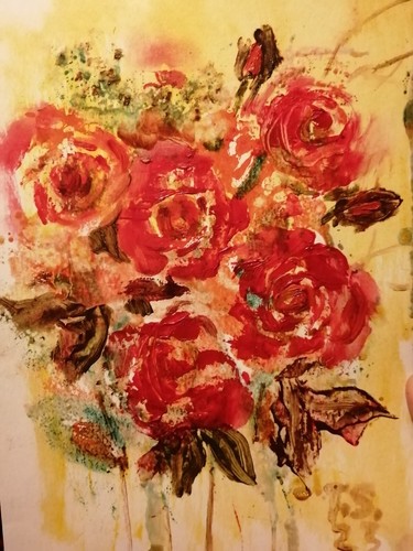 Bild sonnenblume olmalerei - bild, ,