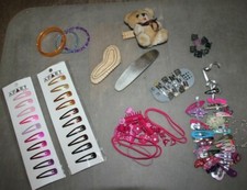 1x Kinder Mode Schmuck Armreif Haarband Haarspange Haargummi teilweise neu