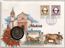 Münzbrief Insel Madeira ,mit