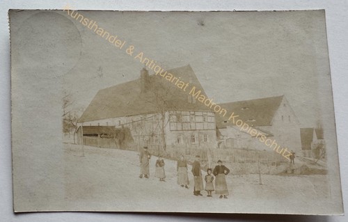 Orig foto haus gebäude - ak,