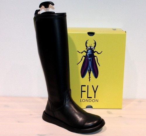 Fly london leder stiefel - london,