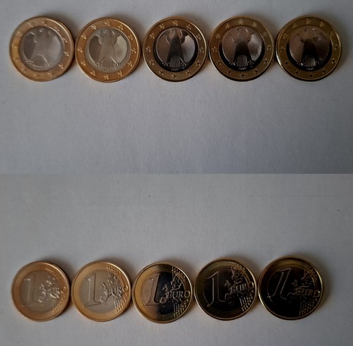 Euro kursmünzen brd - 5, x