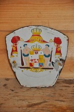 Altes Emailschild Um 1900 Aus