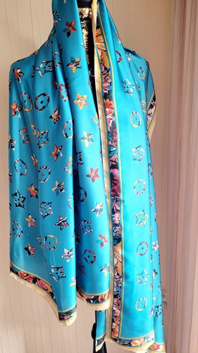 Damen dupatta schal türkis - schal,