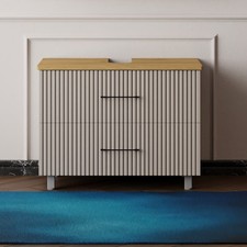 Waschtischunterschrank Liana Pastellgrau 60–80 cm | Bad Waschbeckenunterschrank