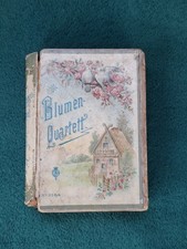 Altes Quartett Blumen Spielkarten vor 1945