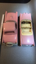 2× Oldtimer Modellautos rosa
