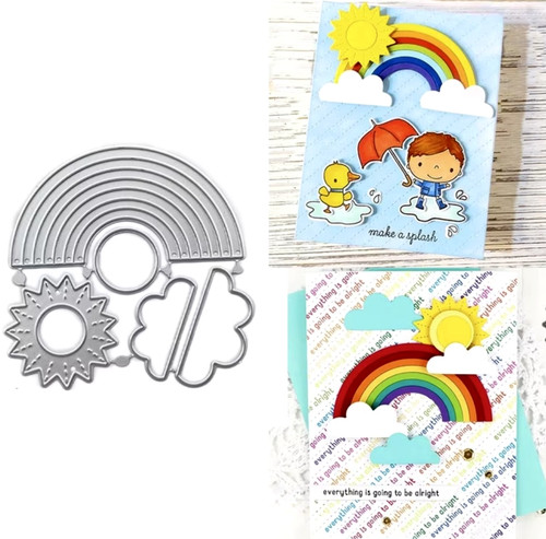 Regenbogen sonne wolken - regenbogen,, &