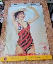 DDR Plakat Poster Werbung Reklame VEB Kombinat Trikotagen Karl-Marx-Stadt 