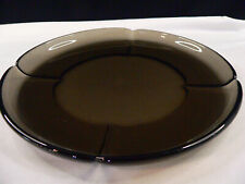 Rosenthal Form ohne Namen runde Servierplatte Teller braun a Glas Ø 28,5 cm