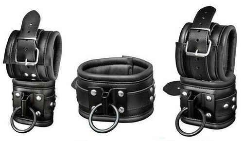 Bdsm leder bondage set - leder,