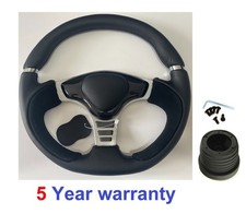 Schwarzes Rennlenkrad & Boss