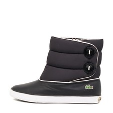 Lacoste Damen 16SRW0015 Stiefel Schwarz Leder/Textil Winter Winterstiefel EU 38