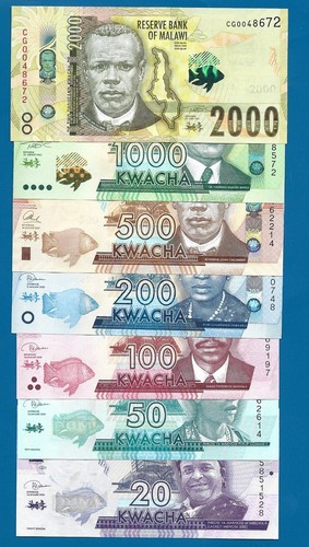 Malawi set banknoten 20 - -,