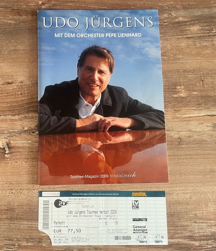 Udo jürgens tourneeheft - jürgens,