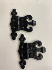 Ungleiches Scharnier schwarz rustikal 1 Paar Tudor Antik Liege Flachtür Tor Kommode Schrank