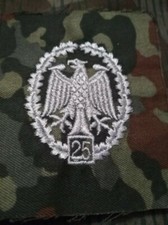 Bundeswehr Leistungsabzeichen silber 25. Teilnahme Haushaltsauflösung  flecktarn