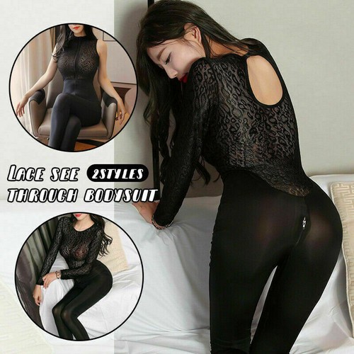 Damen spitze leopard jumpsuits - spitze,