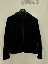 Hugo Boss Lederjacke Herren 52 schwarz