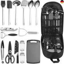  Camping Essentials Zubehör Campingausrüstung Must Haves, Kochutensilien Set C 