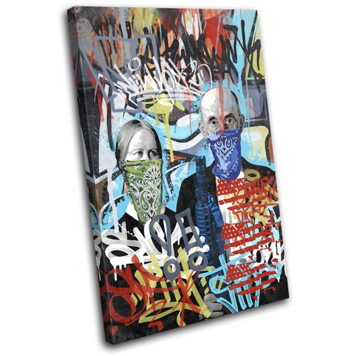 American gothic urban graffiti - american,