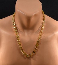 Panzerkette 18k vergoldet 60 cm Flachpanzerkette - Goldkette - Halskette - NEU